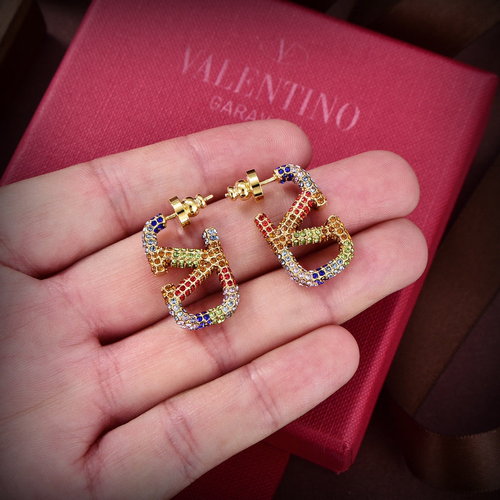 18K Valentino Valentino Signature Earrings