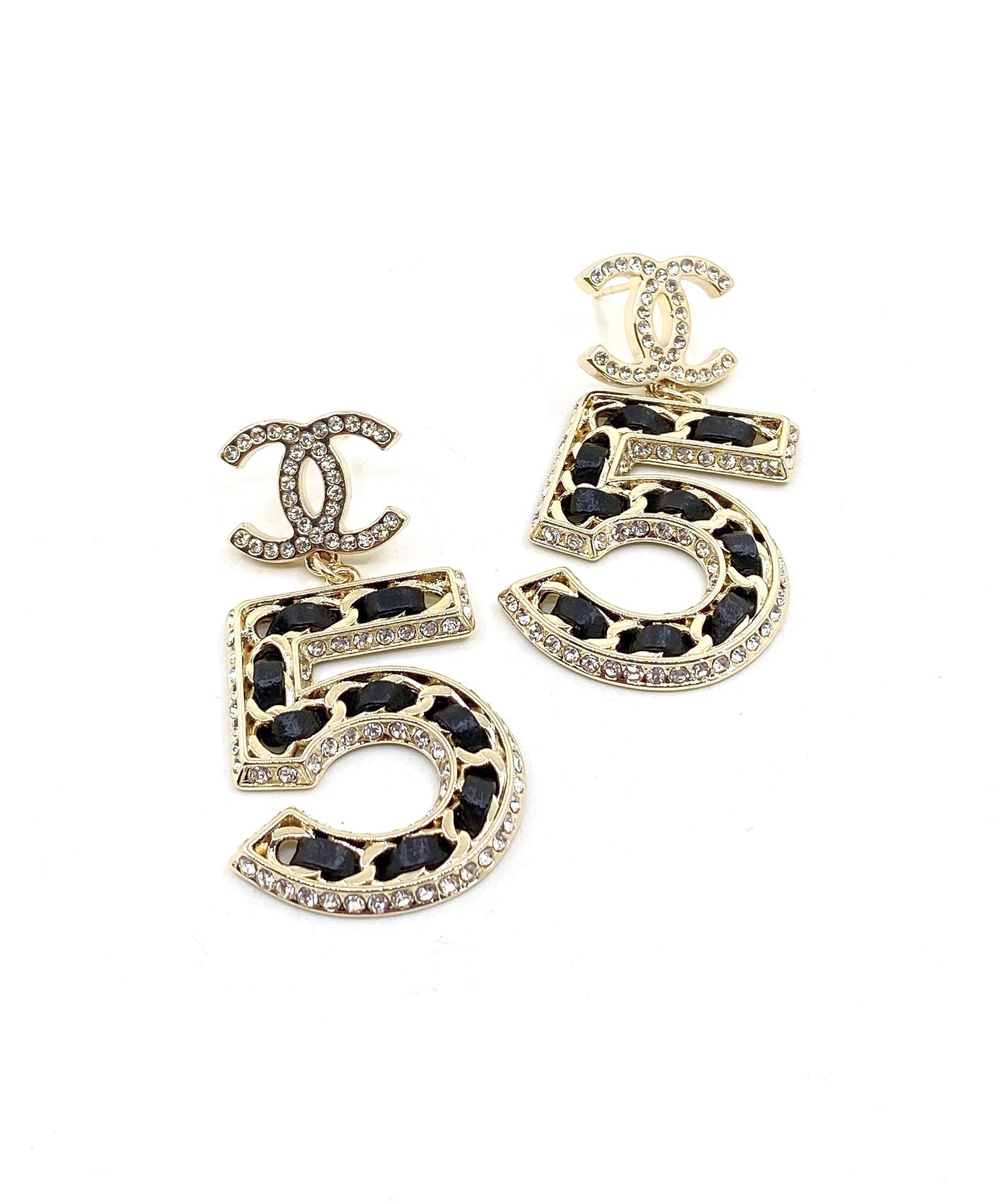 18K  Chanel N0.5 Perfume Earrings
