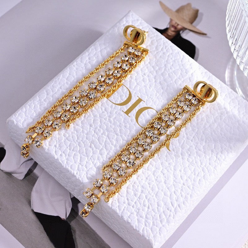 18K Dior Sparkle Earrings