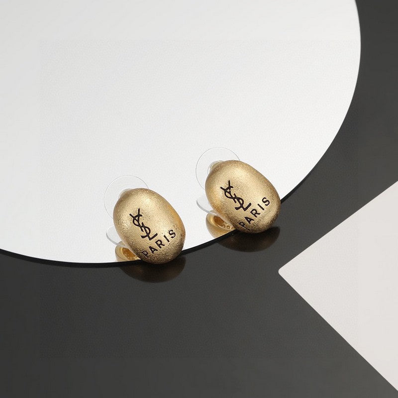 18K YSL Gold Earrings