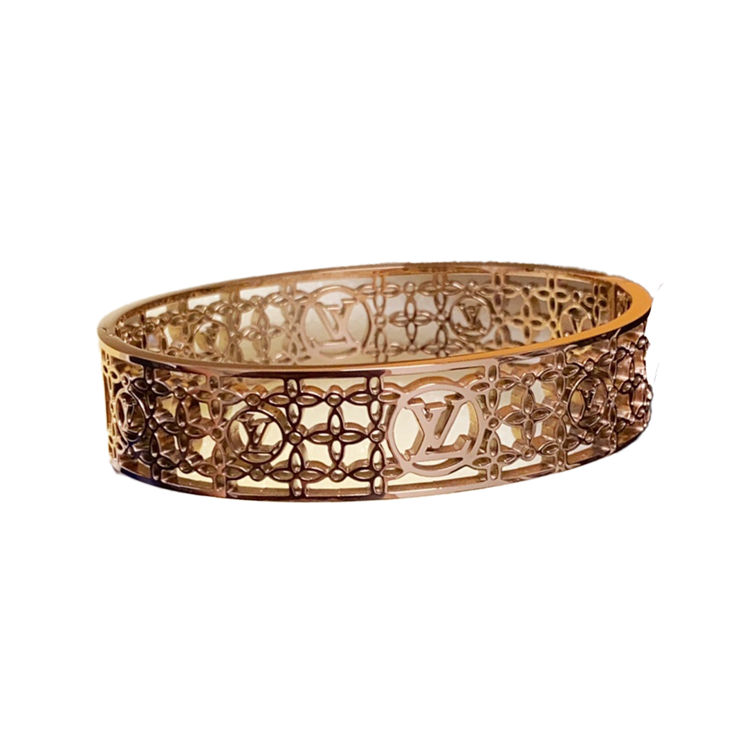 18K Louis Vuitton Cuff Chains Bracelet
