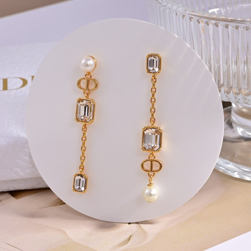 18K Dior Tribales Crystal Earrings