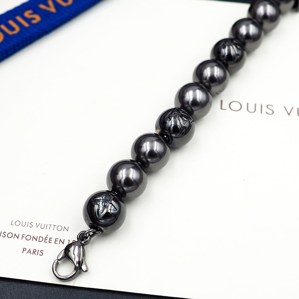 18K Louis Vuitton Monogram Pearls Bracelet