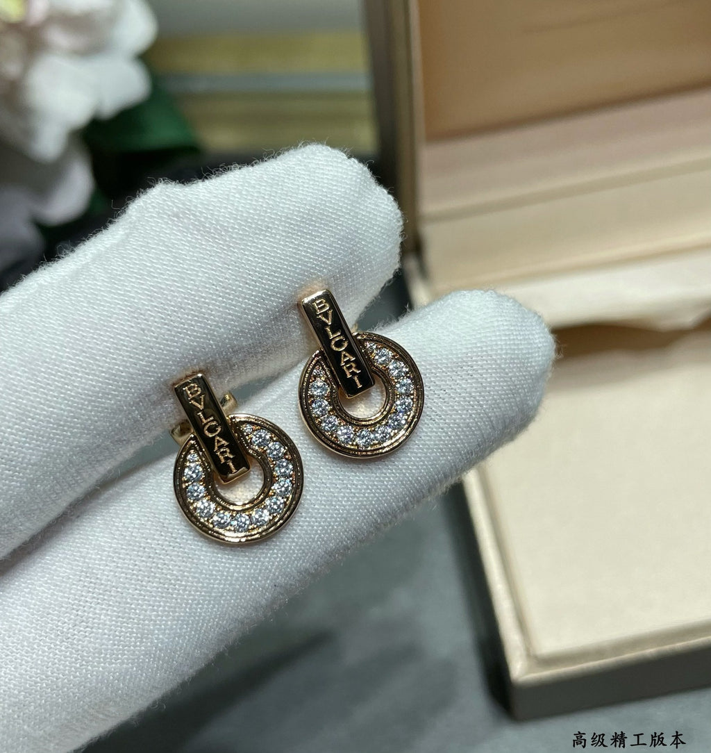 18K BVLGARI Rose Gold Earrings