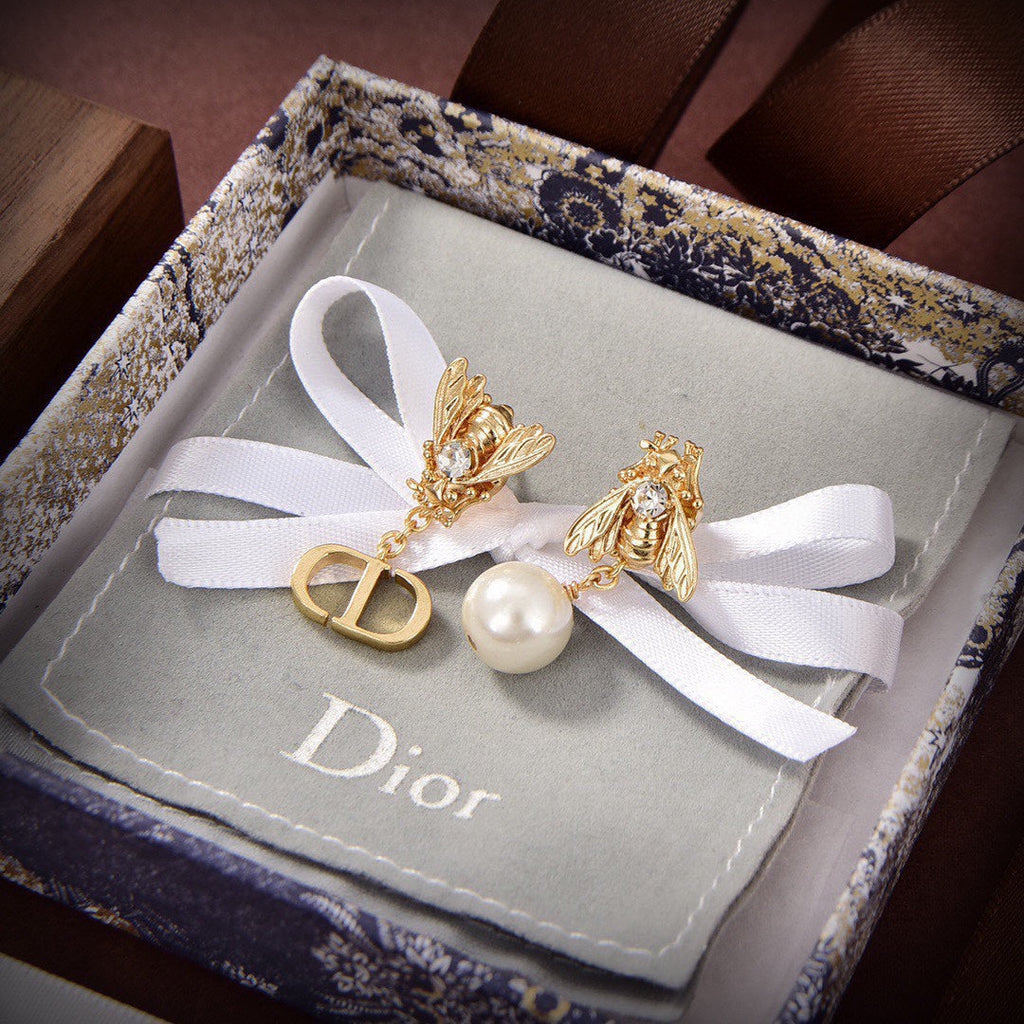 18K Dior Queen Bee Earrings