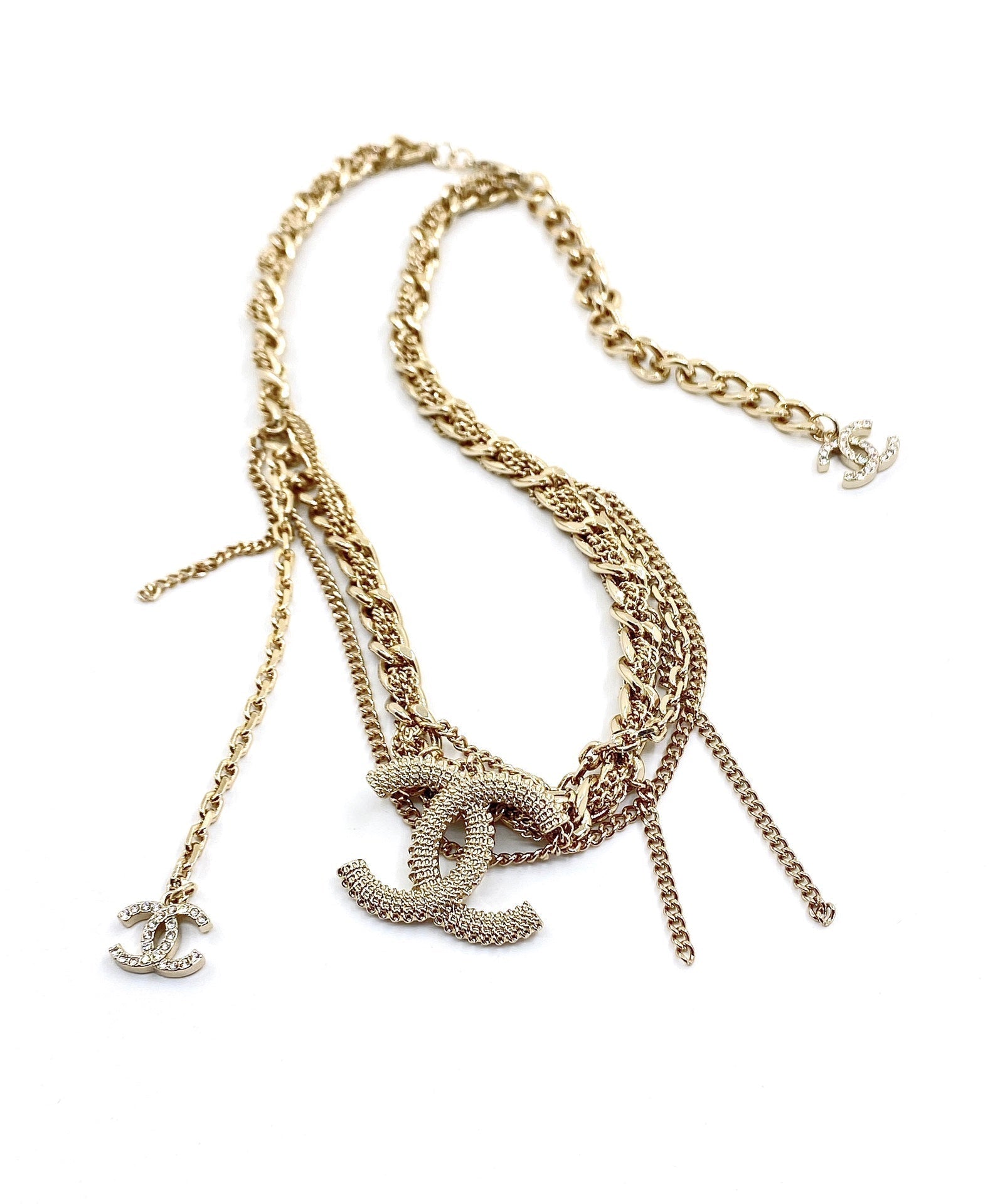 18K  Chanel Crystals Choker Necklace