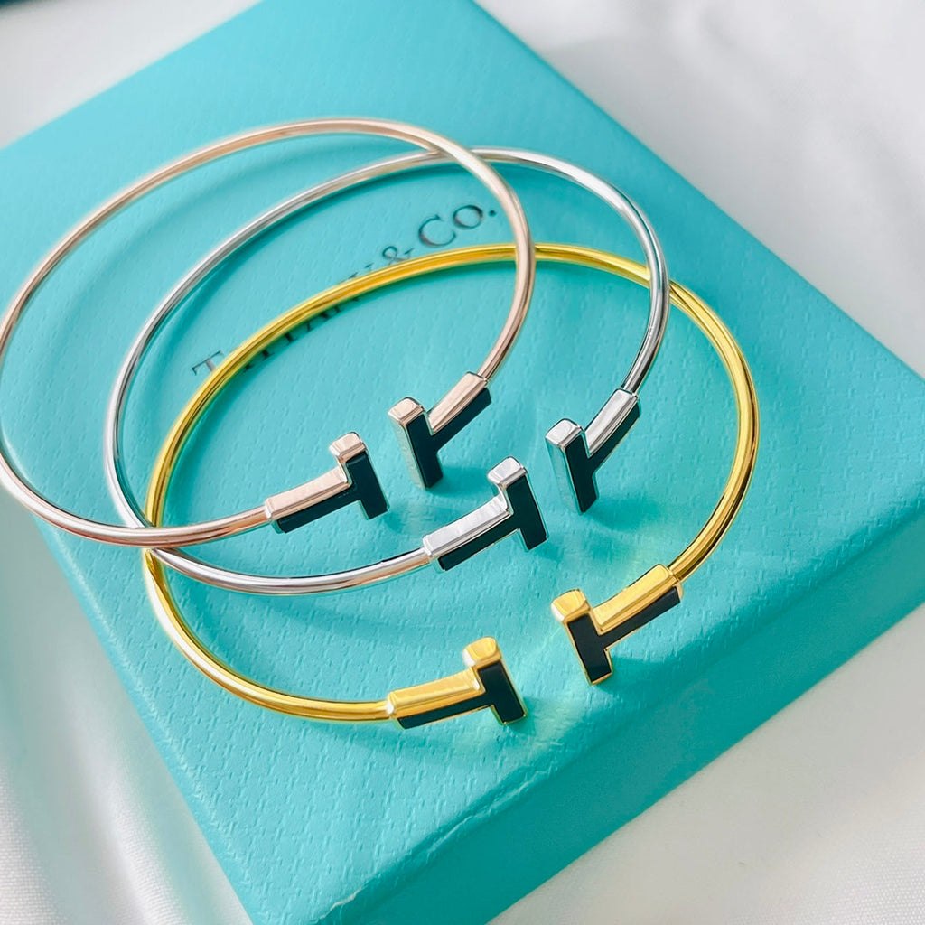 18K Tiffany Black Bracelet