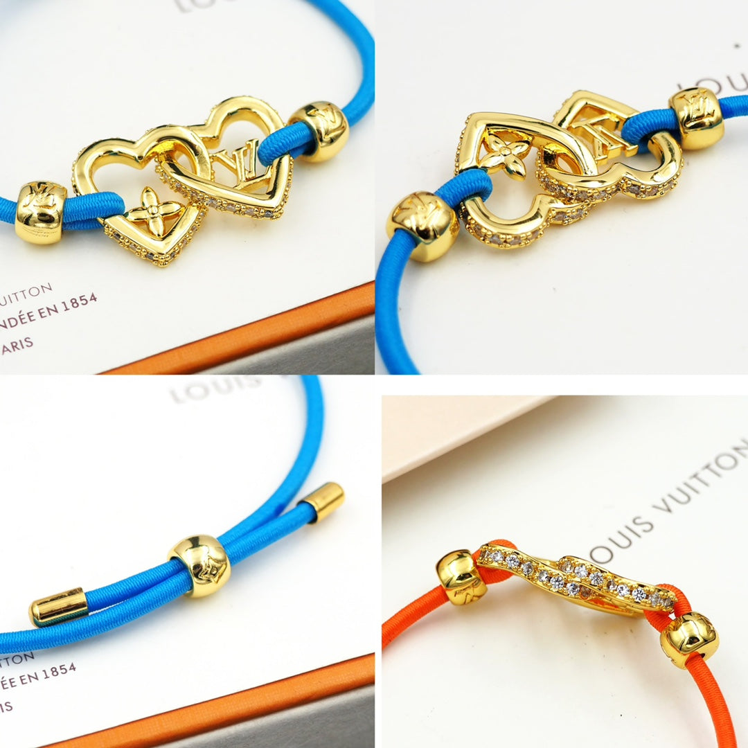 18K Louis Vuitton My Love Blue Bracelet