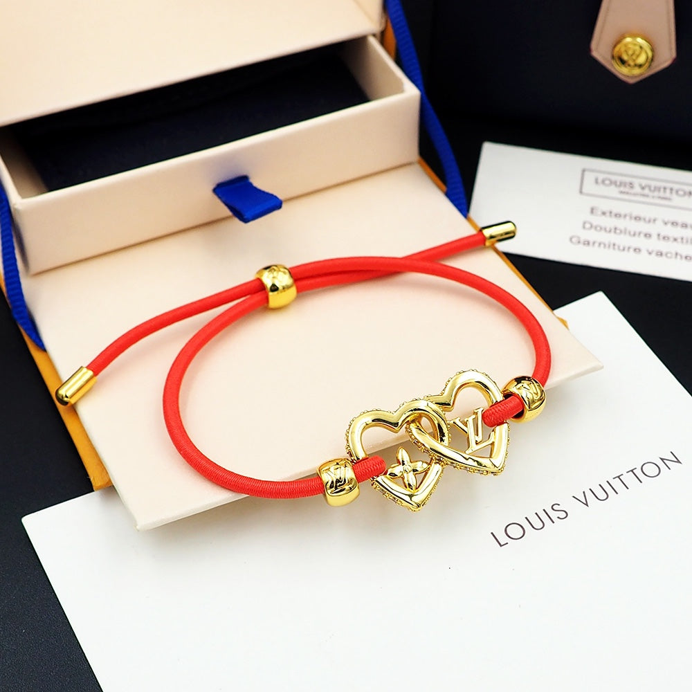 18K Louis Vuitton My Love Red Bracelet