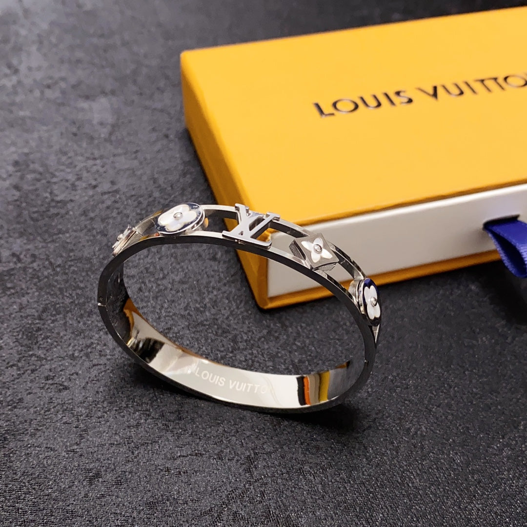 18K Louis Vuitton Crystal Studded Bracelet