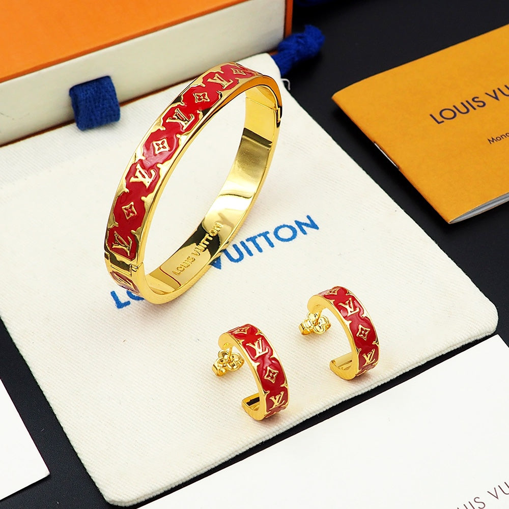 18K Louis Vuitton Color Monogram Bracelet